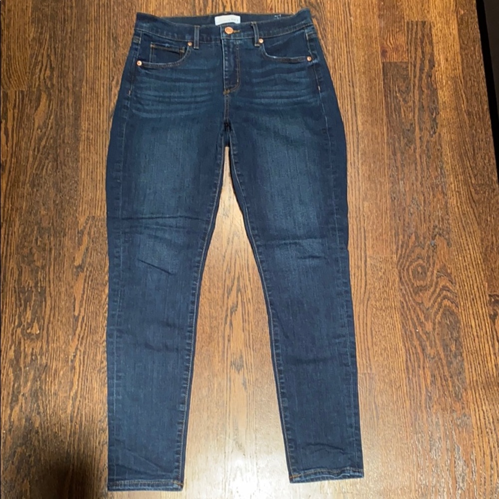 Loft skinny dark wash jeans 29/8